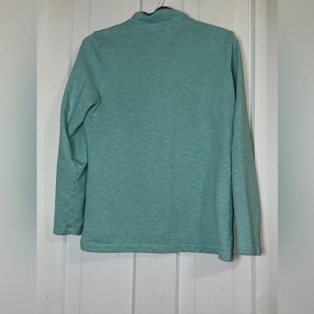 Men's L.L. Bean size‎ small Teal Quarter-Zip Sweatshirt, pullover, sweater